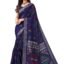 SIRIL Women's Cotton Printed Saree With Unstitched Blouse Piece