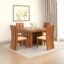 SONA ART & CRAFTS Poster Solid Sheesham Wood 4 Seater Dining Table Set Dining Table with 4 Cushion Chairs Dinner Table Set for Dinning Room Home,Hotel and Office (Honey Teak Finish)