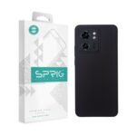 SPRIG Cases Compatible with Motorola Edge 40 Liquid Silicone Back Cover Premium Moto 5g Phone Case Drop Tested Shock Proof for Boys and Girls with Camera Protection (Black)