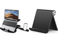 STRIFF Adjustable Laptop Tabletop Stand Patented Riser Ventilated Portable Foldable Compatible with