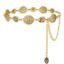 SYGA Women's Metal Waist Chain with Golden Butterfly Design, Adjustable Kamarband for Sarees and Dresses – Free Size