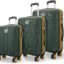 Safari Thorium Neo 8 Wheels Set of 3 Trolley Bags, Hard Case Polycarbonate, 360º Wheeling Carry on & Check-in Luggage for Men & Women, Suitcase for Travel, Trolley Bags for Travel, Dusk Green