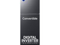 Samsung 236 L, 3 Star, Convertible, Digital Inverter Frost Free Double Door Refrigerator (RT40H28U3FHL, Black DOI, 2026 Model)