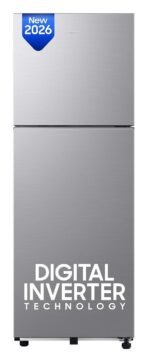 Samsung 236 L, 3 Star, Digital Inverter, Frost Free Double Door Refrigerator (RT40H28W3QHL, Gray Silver, 2026 Model)
