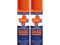 Savlon Surface Disinfectant Sanitizer Spray, 230ml Pack of 2, Germ Protection on Hard & Soft Surfaces, Kills 99.9% Odour Causing Molds