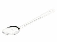 SignoraWare Kitchen Tools Stainless Steel(Food Grade) Heavy Gauge(1.3 MM) Plus Slotted Spoon/Chamcha No.3 for Cooking/Straining/Frying Halwa/Sweets/Subzi (Size 25cm)