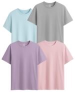 Sleepynuts Men's Regular Fit Round Neck Half Sleeves Solid Casual Wear T-Shirt