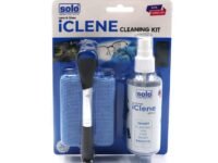 Solo IClene 3 in 1 Cleaning Kit 100 ml for Laptop, Smartphone with Microfiber Lint Free Cloth & Soft Brush, Cleaning Anti-Static Liquid Spray for Display/Eyeglasses/LCD/Camera Lenses/Tablet