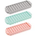 Stick Ice Cube Tray - 10-Cylinder Sticks for Water Bottle, Plastic Ice Cube Tray with Lid - 3pc Sets, Easy Release Freezer Moulds