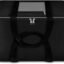 Storite Moisture Proof Nylon Large Size Underbed Storage Bag For Clothes | Blankets (54 x 46 x 28 cm) - Black, Rectangular