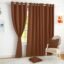 Story@Home 100% True Blackout Window Curtains 5 Feet Long Set of 1 | Plain Design | Room Darkening Curtain | Thermal Insulated Curtains for Living Room, Bedroom | (118 x 152 cm, Brown)