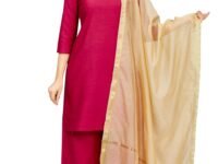 Studio Shringaar Women's Chanderi Silk Blend Handloom Dupatta (32" X 2.35 Meters)