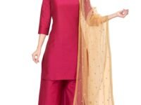 Studio Shringaar Women's Net sequence Embroidered Full Size Dupatta