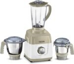 Sujata MG01 Mixer Grinder | 1000 Watt Dual Ball Bearing Motor | 24000 RPM | Do Not Stop 90 Minutes Runtime | 3 Jars Including 1750ml Blender, 1000 Grinder