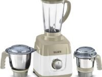 Sujata MG01 Mixer Grinder | 1000 Watt Dual Ball Bearing Motor | 24000 RPM | Do Not Stop 90 Minutes Runtime | 3 Jars Including 1750ml Blender, 1000 Grinder