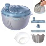 Supvox® Salad Spinner and Dryer Vegetable Spinner Vegetable Cleaner & Dryer Cleans Vegetables Thoroughly Fruit Washer for Mixing Salad with Dressing Drying Pasta Cleans Vegetables Thoroughly