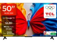 TCL 126 cm (50 inches) Metallic Bezel-Less, FHD Smart QLED Google TV 50S5K