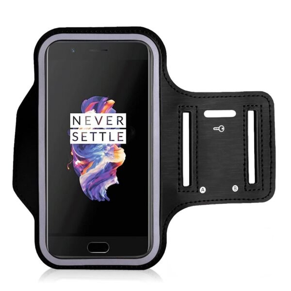 TDG Neoprene Armband Case Pouch Holster Universally Compatible with Smartphones & Mobiles (Display 5 to 6.7 inches) (Black)