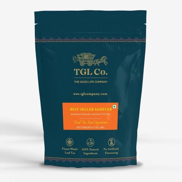 TGL Co. Bestsellers Tea Sampler Box - 10 Assorted Tea bags | Boost Immunity and Digestion | Good for Heart and Brain Health | Rich in Antioxidants