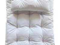 THE 80111 Mattress for Babies/Kids, Organic Light Weight Cotton Kids Born Baby Bed Mattress/Ultra Soft recron Mattress 2.5 X 2 ft x 2 inches Thickness (0-3 Years) - White - Made in India!