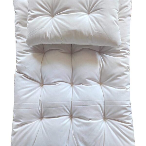 THE 80111 Mattress for Babies/Kids, Organic Light Weight Cotton Kids Born Baby Bed Mattress/Ultra Soft recron Mattress 2.5 X 2 ft x 2 inches Thickness (0-3 Years) - White - Made in India!