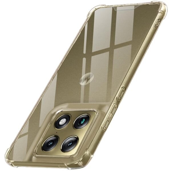 TheGiftKart Crystal Clear Back Cover Case for Motorola Moto Signature 5G | 360 Degree Protection | Shock Proof Design | Hard Clear Back Case Cover for Moto Signature 5G (PC & TPU, Transparent Bumper)