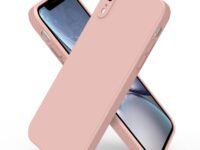 Tobfit Silicone Phone Case Compatible with iPhone XR, Full-Body Protective Smart Phone Back Cover for Women Men, Durable Anti-Scratch Shockproof Phone Cover for iPhone XR Case 6.1 Inch(Pink Sand)