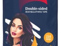 UB Unity Brand 216 Strips Double Sided Tape for Fashion, Clothing and Body Tape | All Day Strength Invisible Dress Tape for women | Gentle to stick on Skin and clothes | Transparent (216 Strips)