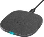 UNIGEN UNIPAD Wireless Charger Pad | 15W Type-C PD | Qi Certified | for iPhone 13/12/11/XS/X/8/SE, Galaxy S20+/Note10/Note10+/S10/S10Plus/S10E/Note9/S9, One-Plus 9 Pro Black