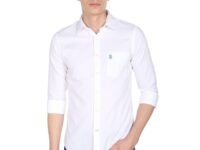 U.S. Polo ASSN. Tailored Fit Formal Shirts for Men - 100% Cotton, Full Sleeve Mens Casual Shirts