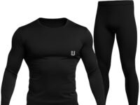 Unbeatable Mens Sports Running Set | Polyester Spandex Compression Shirt and Tights for Men Workout Combo Set | Long Sleeve Quick-Dry Fitness Track Suit for Man