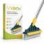 VYOOx Toilet Cleaning Brush with Wiper | 2-in-1 Bathroom Cleaning Brush | Long Handle Floor Scrub Brush for Tiles, Bathroom & Toilet Cleaning | Bathroom Cleaning Accessories