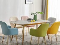 Velvet Upholstered Modern Accent Arm Chair for Living and Dining Room Mid-Century Club Guest Seat with Golden Legs Standard (Yellow)