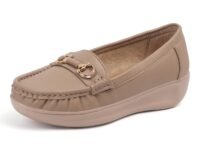 Vendoz Women Comfortable Slip On Formal Loafer for Women | Stylish Fashion Moccasins Range | Cushioned Footbed Finish | Flexible | 1 Inch Heel Height| Formal Office Wear Shoe
