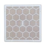 Wall Air Hole Closer/Circle Air Cowl/Air Vent Grille Cover Ducting/Mosquito Net/Dust Controller White / 12 Inch Square Size - Pack of - 1