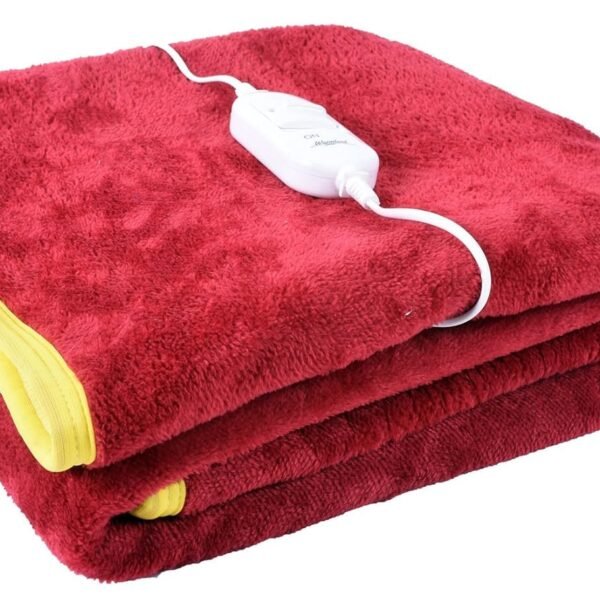 Warmland® BIS Certified ISI Mark Approved Basic Range Single Bed Electric Bed Warmer/Blanket |30 * 60 Inches| Auto Cut Off| Over Heat Protection| 5 Year Replacement Warranty|