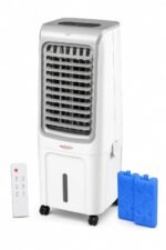 WelTherm 20L Air Cooler with 100% Pure Copper Motor, Low Noise Operation, Honeycomb, Remote Control, Digital Display Touch Panel, Swing, 3 Speed & Modes,12H Timer for Home, Bedroom & Office WX-Arctic