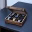 Wooden Watch Box Display Case, 9 Slots, Glass Lid, watch case box for men, Made for special events, Watch holder storage stand box case made of solid wood. with Velvet Interior, off white 9 slots