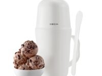 XECH Ice Cream Maker Machine for Home | Cordless Rechargeable Softy Ice Cream Machine for Kids & Family | Birthday Gift for Kids, Girls, Women, Men & Teachers | 400ml Bowl (Scoop)