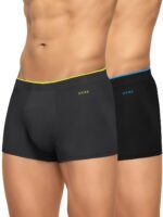 XYXX Men's Uno Micromodal Antimicrobial Trunks | Snug Fit, 4-Way Stretch & No-Marks Waistband Underwear for Men Combo (Pack of 2)