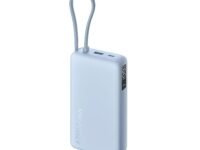 Xiaomi Power Bank 5i 20000mAh 67W Turbo Charging PD 3.0 & PPS|in-Built Cable|12 Layer Protection|Digital Display|Triple Output Ports|Supports Laptop, Tablet, Phone, Earbud (Ice Blue)- 2026 Jul Launch