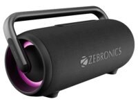ZEBRONICS AXON 200 Portable Party Bluetooth Speaker, 180W RMS, 5 Drivers + 2 Passive Radiators, Z-Sync Mode, IPX6, Upto 10 Hours Playback, Rapid Charging, BT | USB | AUX, Fabric Finish, RGB, Deep Bass