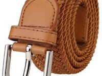 ZORO Stretchable Woven Fabric Belt For Men & Women, Fits On Upto 40 Inches Waist Size, Hole Free Design - Multicolor