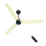 atomberg Renesa 1200mm BLDC Ceiling Fan with Remote Control | BEE 5 star Rated Energy Efficient Ceiling Fan | High Air Delivery with LED Indicators | 3 Year Warranty (Ivory & Black)