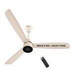 atomberg Renesa Enzel 1200mm BLDC Ceiling Fan with Remote | 5 star | Advance Air+ Technology | LED Speed Indicator | Low Noise | Sleek Design | Power Saving | 3 Year Warranty | Seasand Ivory
