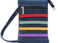 b4bags Small Sling Bags for Women | Denim Mobile Sling Bag for Women Stylish Latest | Cross body Bag for Woman | Ladies Mobile Purse for Women Sling Bag | Birthday Gift for Women