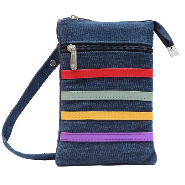 b4bags Small Sling Bags for Women | Denim Mobile Sling Bag for Women Stylish Latest | Cross body Bag for Woman | Ladies Mobile Purse for Women Sling Bag | Birthday Gift for Women