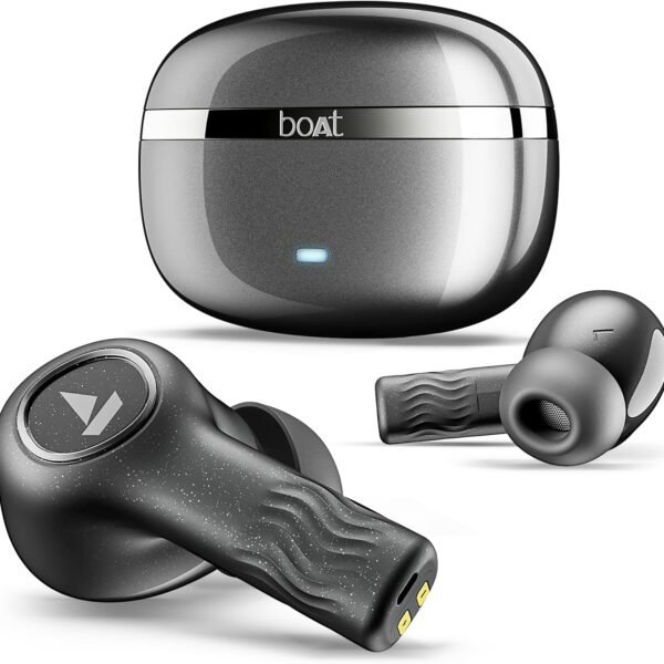 boAt Nirvana Ion ANC, Active Noise Cancelling (~ 32dB), 120 Hour Battery, App Support, Crystal Bionic Sound, 4Mics ENx, v5.3 Bluetooth Earphones, TWS Earbuds Wireless Earbuds with Microphone