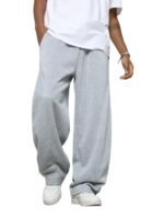 dockstreet Straight Wide fit Long Length Trouser Style Drawstring Trackpant for Men/Trending Sporty Style, Relaxed Casual Pants for Men