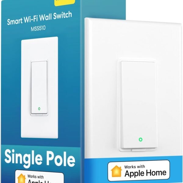 meross Smart Light Switch Single Pole, Supports HomeKit, Wi-Fi Light Switch